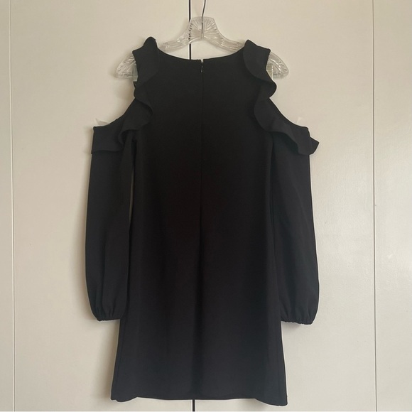 AQUA Long Sleeve Cold Shoulder Dress - Picture 4 of 9